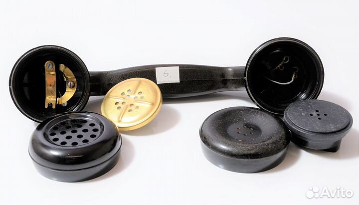 Трубка телефонная старая, карболит Для тан-6. СССР