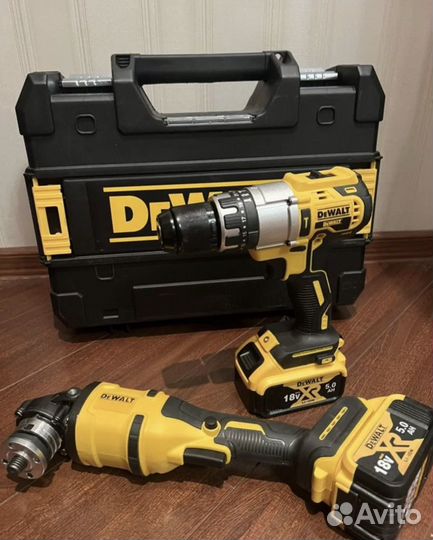Набор 2 в 1 dewalt Шуруповерт + Ушм болгарка