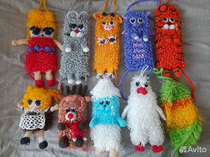 Мочалки игрушки подарок новый год