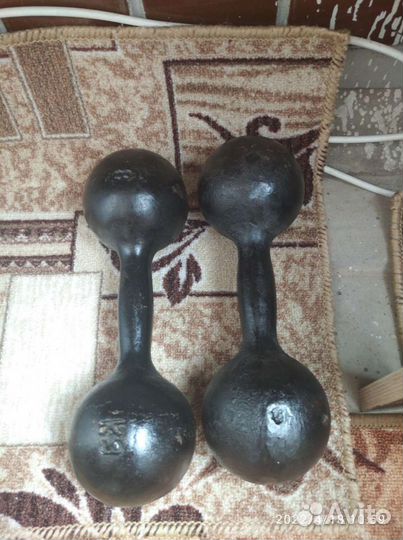 Гантели бу 8 кг СССР чугун