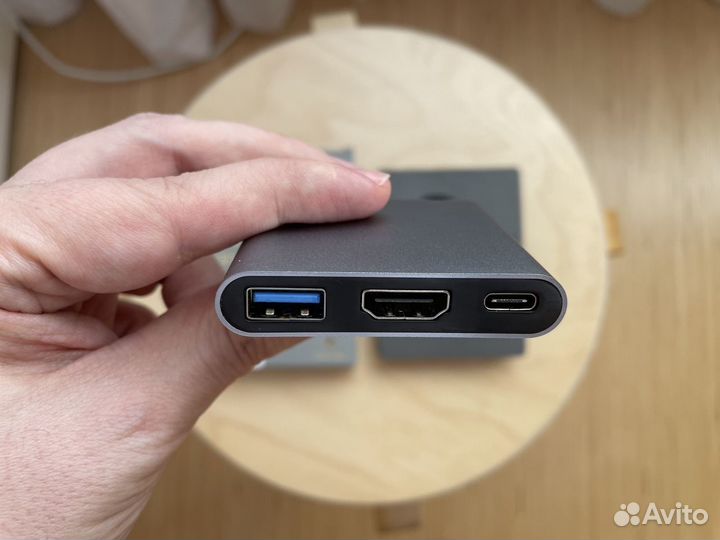 Мультифункциональный USB-С адаптер Moonfish 3 в 1