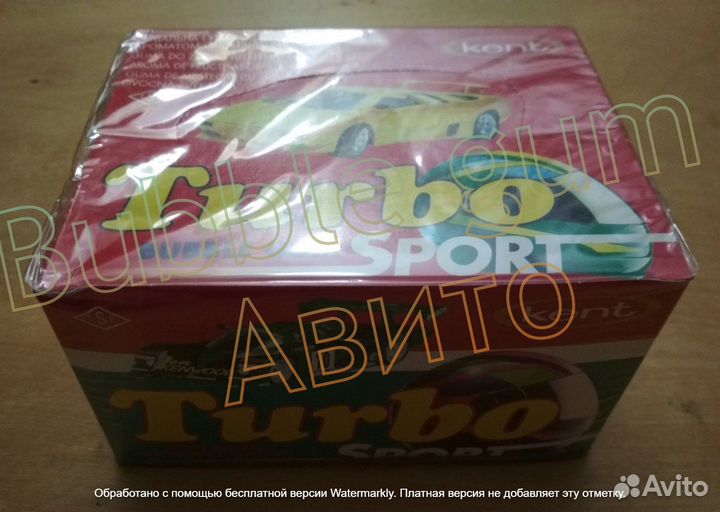 Запечатанный блок жвачка Turbo Kent sport 71-140