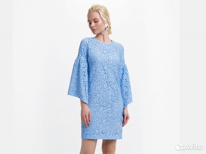 Платье выпускное голубое 48/L