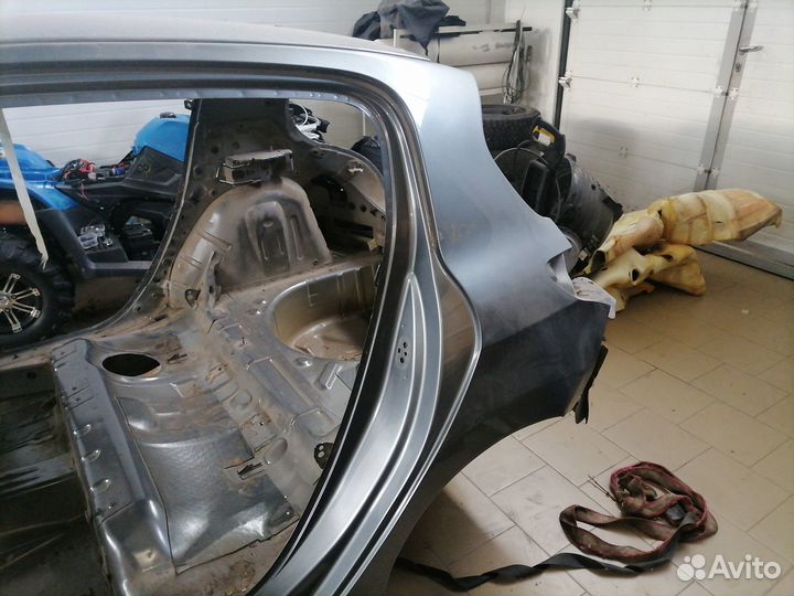Задняя часть кузова Peugeot 308 1 тёмно-серая хэтч