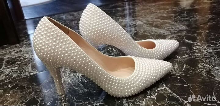 Туфли свадебные 40 размер новые
