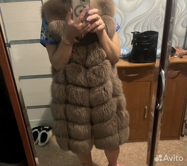 Меховая жилетка писец
