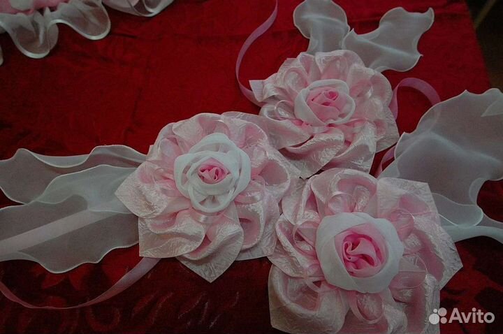 Цветы из ткани (ручная работа)