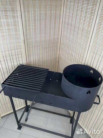 Мангал с печкой под казан