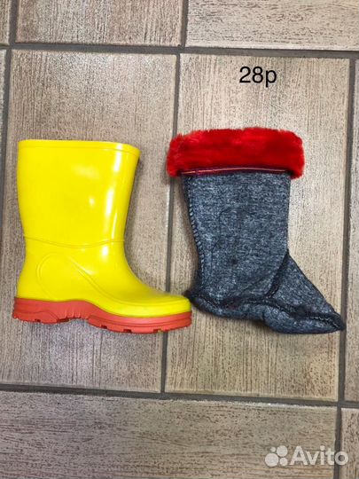 Детские резиновые сапоги 27, 28 размеры