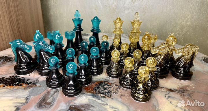 Шахматные фигуры из смолы эпоксидной