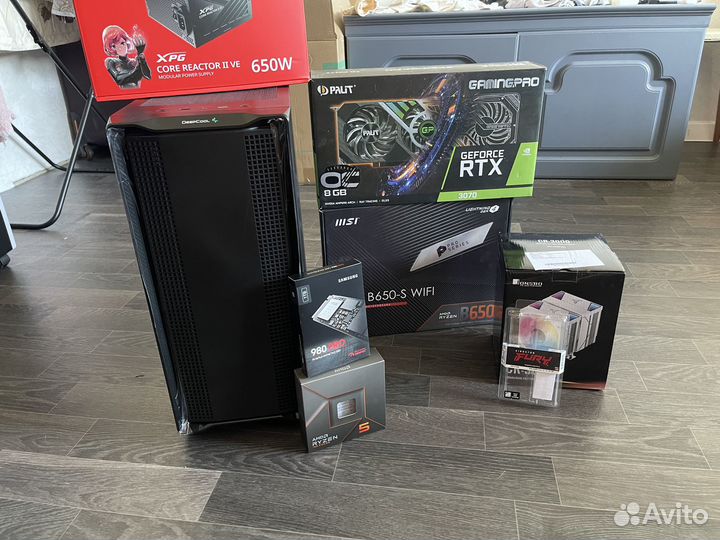 Новый игровой комп Ryzen 7600x RTX3070 озу 32