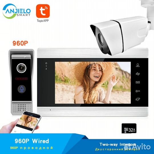 Видеодомофон широкий угол видеонаблюдение