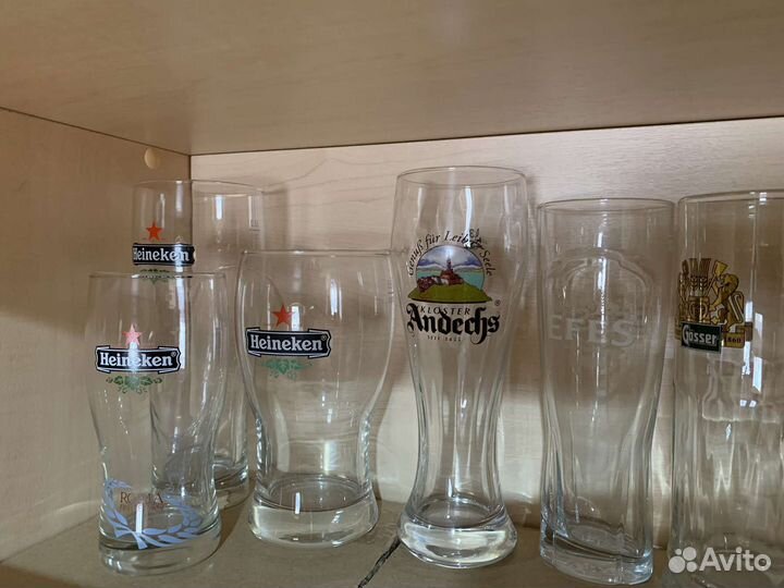 Пивные бокалы и кружки новые