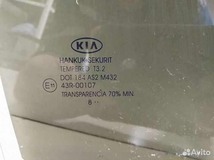 Стекло двери задней правой Kia Ceed ED 2007-2012