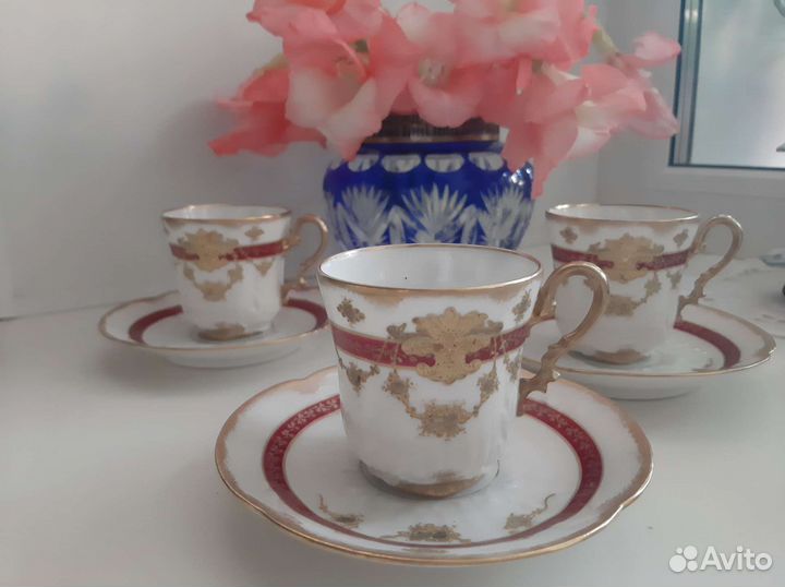 Антикварные кофейные пары, Франция, 1900г.г