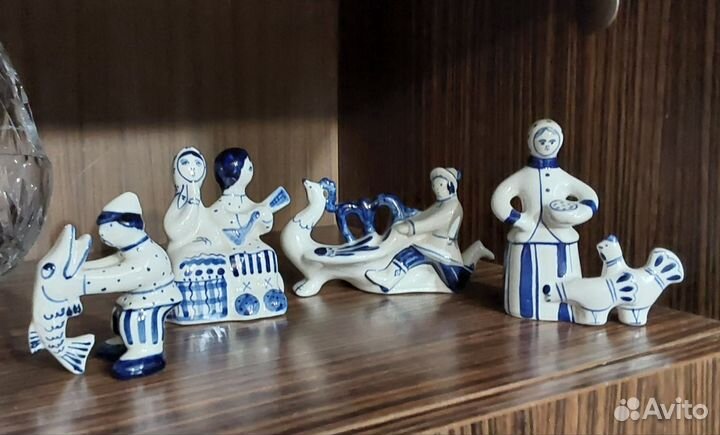 Гжель статуэтки времен СССР