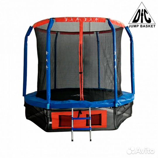 Батут DFC jump basket 14FT-jbsk-B с сеткой