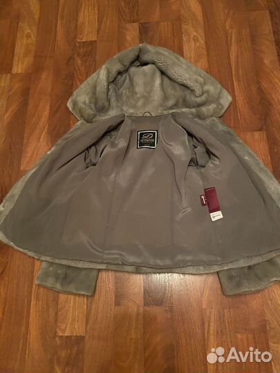 Шуба норковая автоледи с капюшоном 46-48