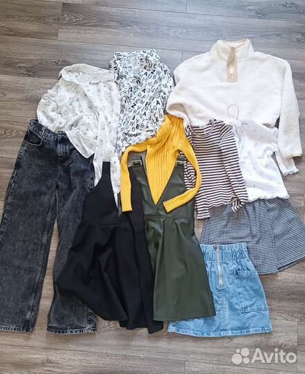 Вещи пакетом на девочку 128 134 140