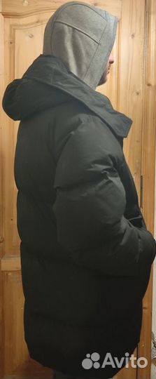 Большой Длинный Теплый Пуховик Куртка Пальто