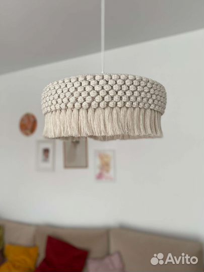 Люстра макраме