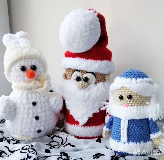 Новогодний набор игрушек ручной работы