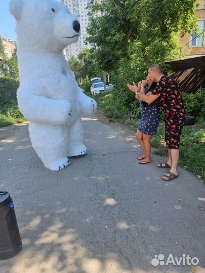 Белый мишка поздравляем круглосуточно