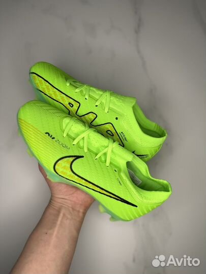 Детские Бутсы Nike Mercurial Air Zoom кислотные