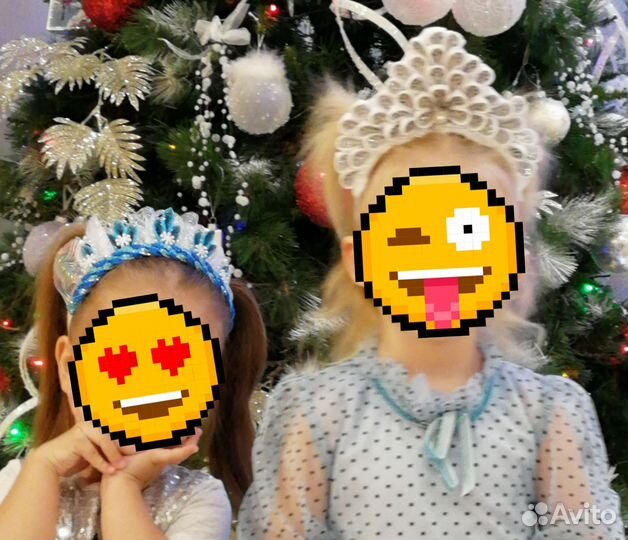 Корона тиара диадема ободок снежинка