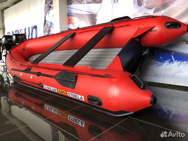 Пвх лодка (солар) solar-420 strela jet tunnel