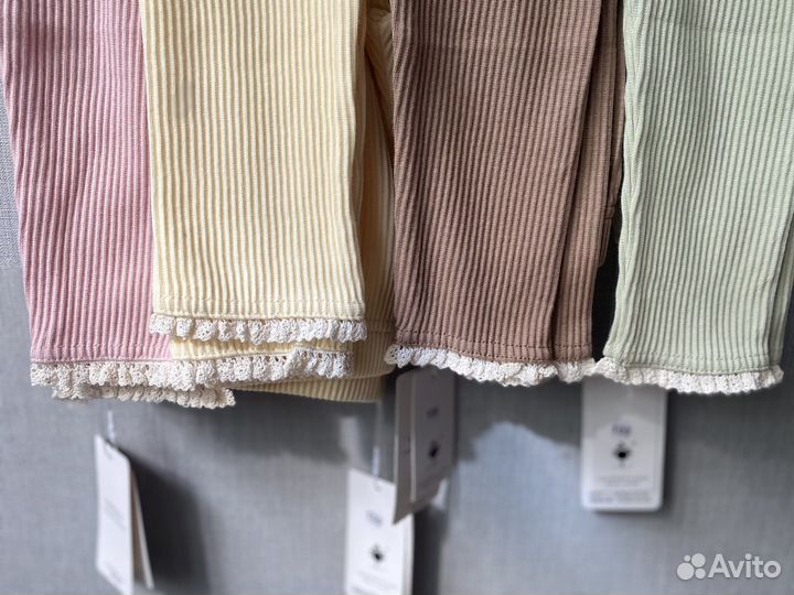 Лосины в рубчик для девочки; с 80 по 104 размеры