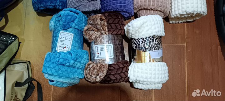 Пледы кубики