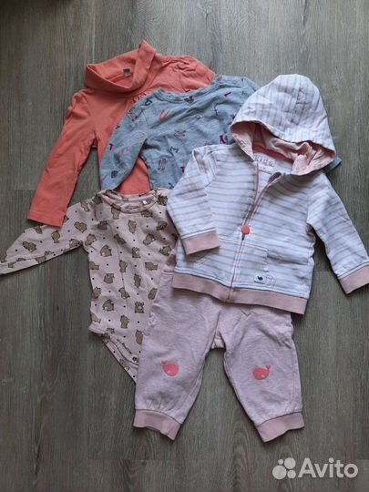 Вещи пакетом на девочку 74-80