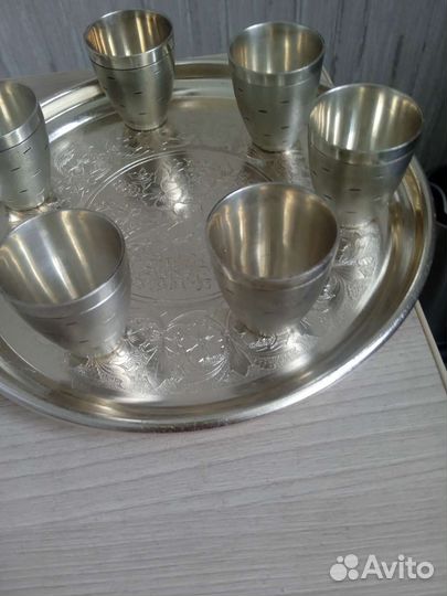 Набор стопок мельхиоровых СССР