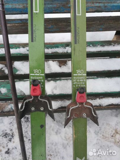 Лыжи беговые СССР деревянные