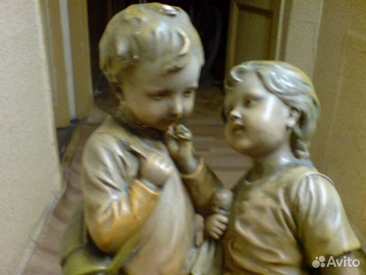 Скульптура терракота, 19 век. Антикварная