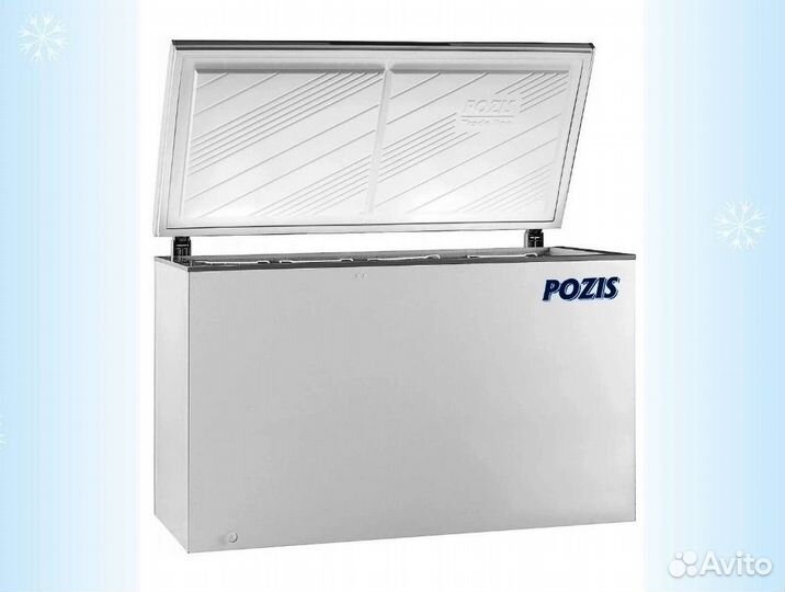 Морозильный ларь с глухой крышкой pozis 345 литров