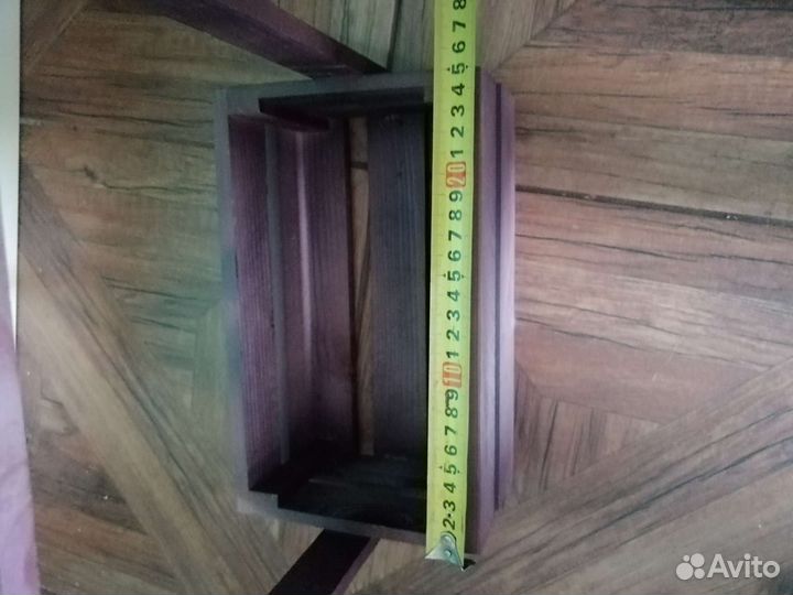 Корзина/ящик деревянная для цветов/букетов