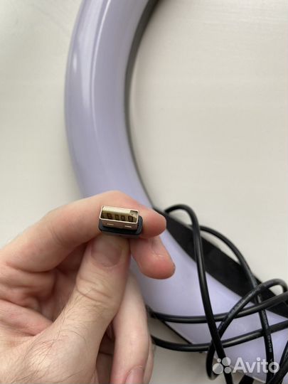 Кольцевая лампа теплый/холлодный свет