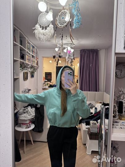 Укороченное худи To be blossom