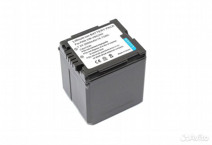 Аккумулятор для Panasonic AG-AC 7.2V 2600mAh
