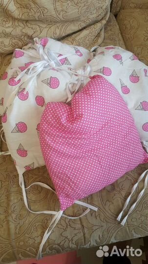 Бортики подушки в детскую кроватку