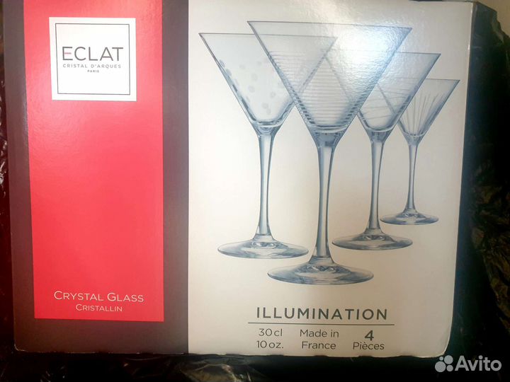 Новые фужеры Eclat Illumination Cocktail, 4 шт