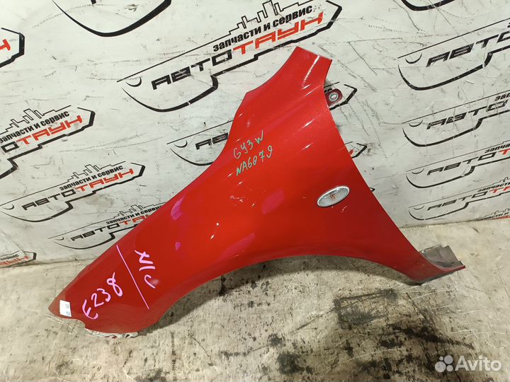 Крыло mazda atenza mazda6 GG GG3P GG3S ggep gges GY GY3W gyew GJ6A52211D переднее левое красный, 27A