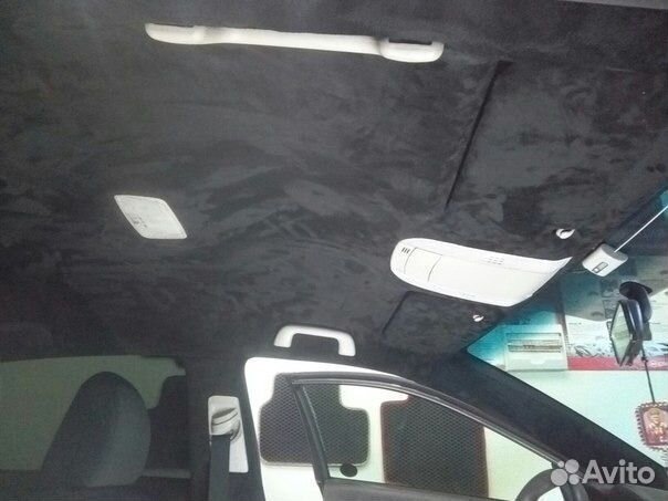 Самоклеющаяся алькантара Черный 1м на 1,5м Premium