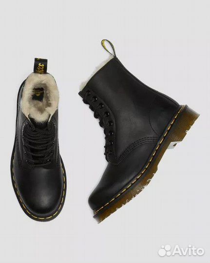 Ботинки с мехом Dr. Martens 1460 из США