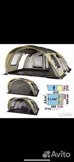 Палатка 6 мест Quechua T6.2 XL Air B