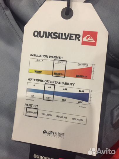 Новые сноубордические штаны quicksilver M