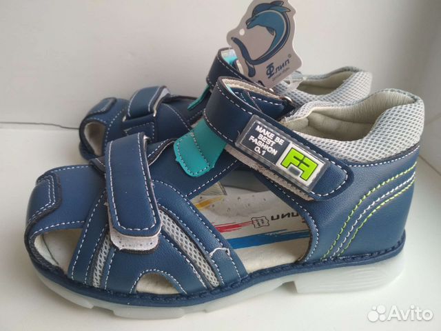 Сандалии р.28,29 новые синие,ортопроф