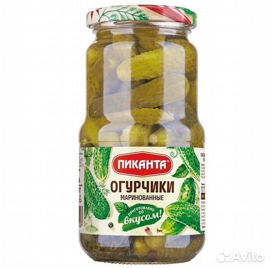 Опт - Огурчики Пиканта маринованные 520г